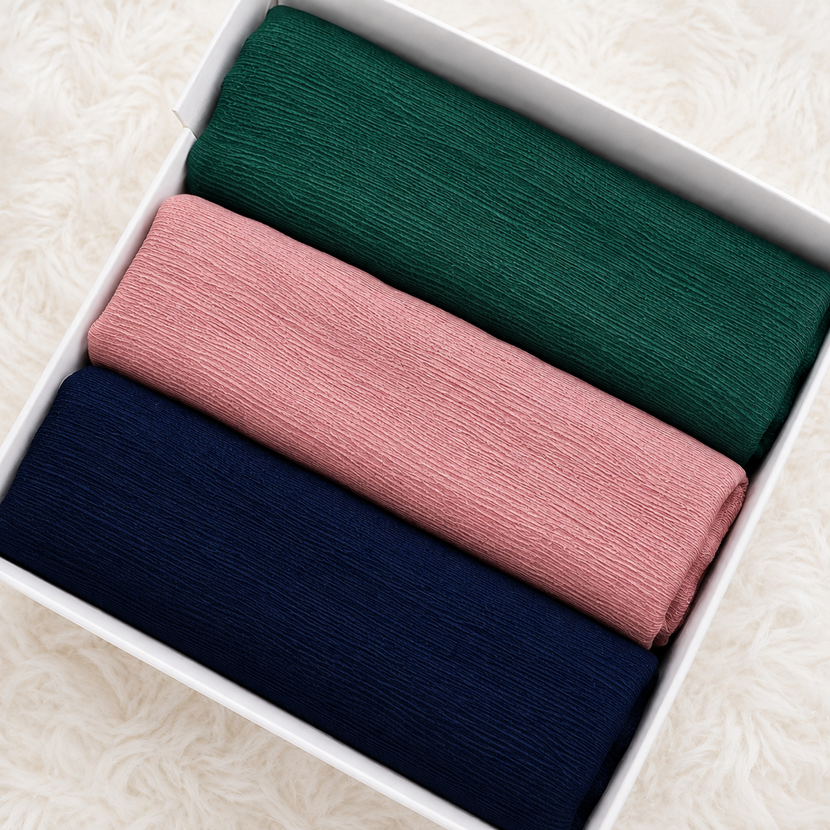 Crinkled Silk - Bundle Of 3 (Any Colour)