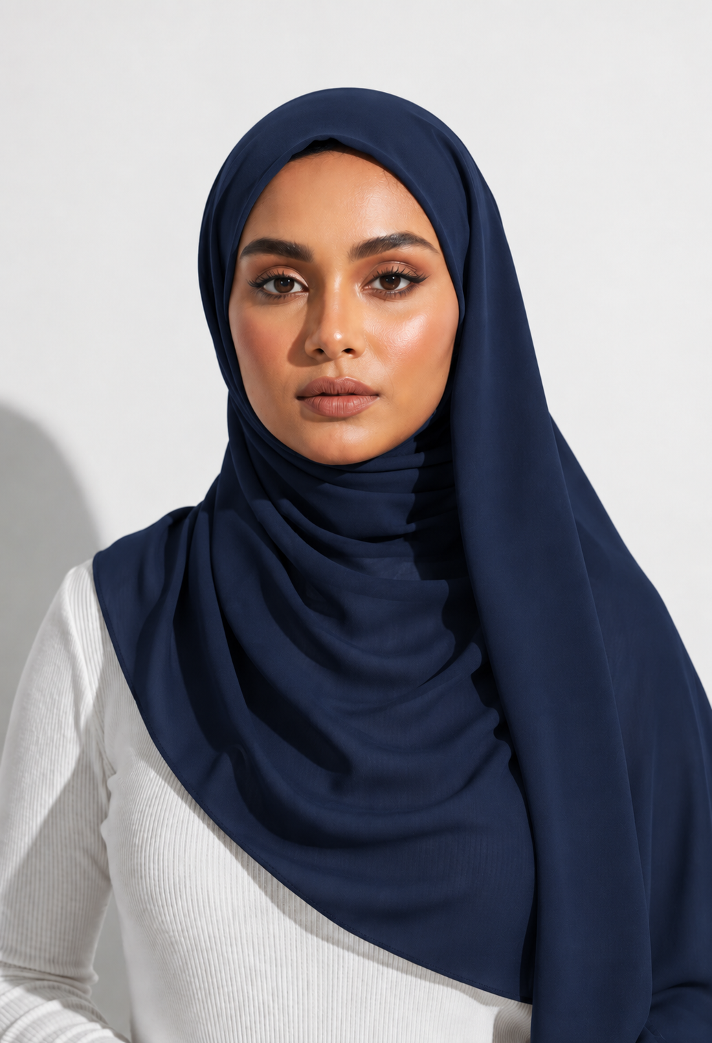 Midnight Blue Georgette Hijab