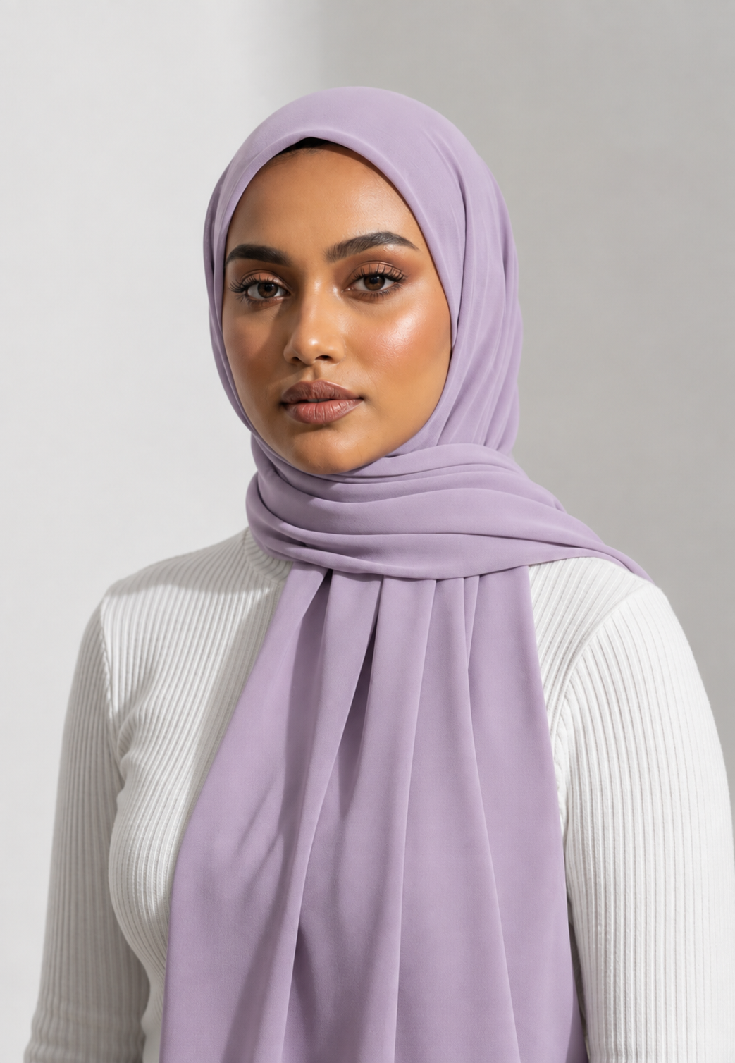 Lilac Georgette Hijab