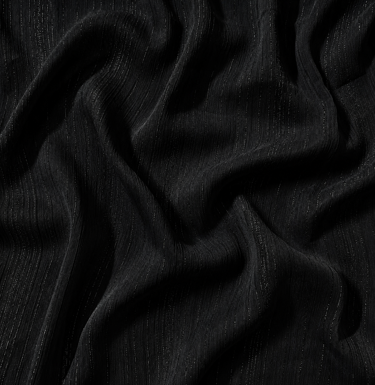 Black Sparkling Georgette Hijab