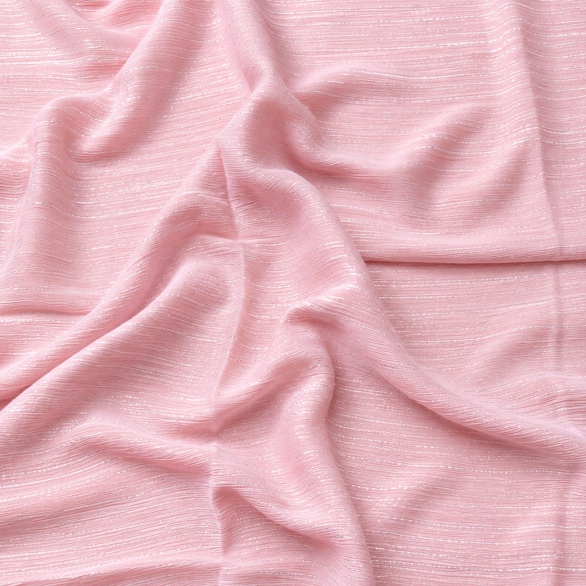 Baby Pink Sparkling Georgette Hijab