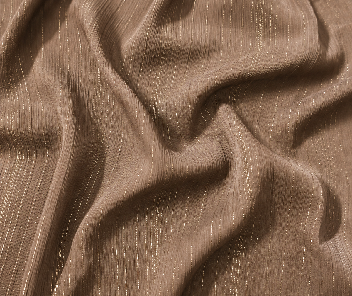 Light Brown Sparkling Georgette Hijab