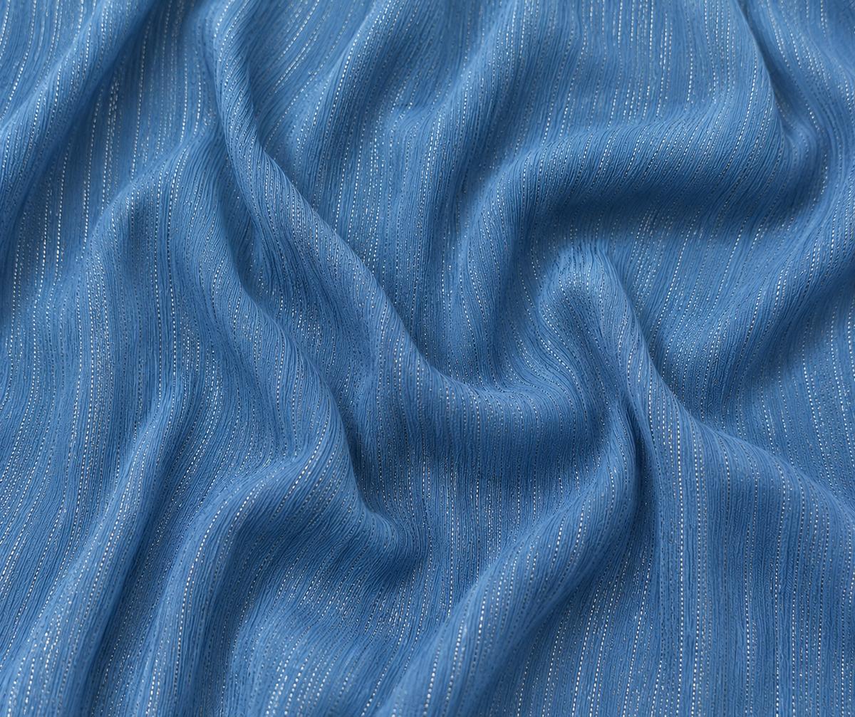 Berlin Blue Sparkling Georgette Hijab