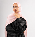 Blush Pink Organza Silk Hijab