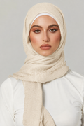 Beige Crimps Hijab